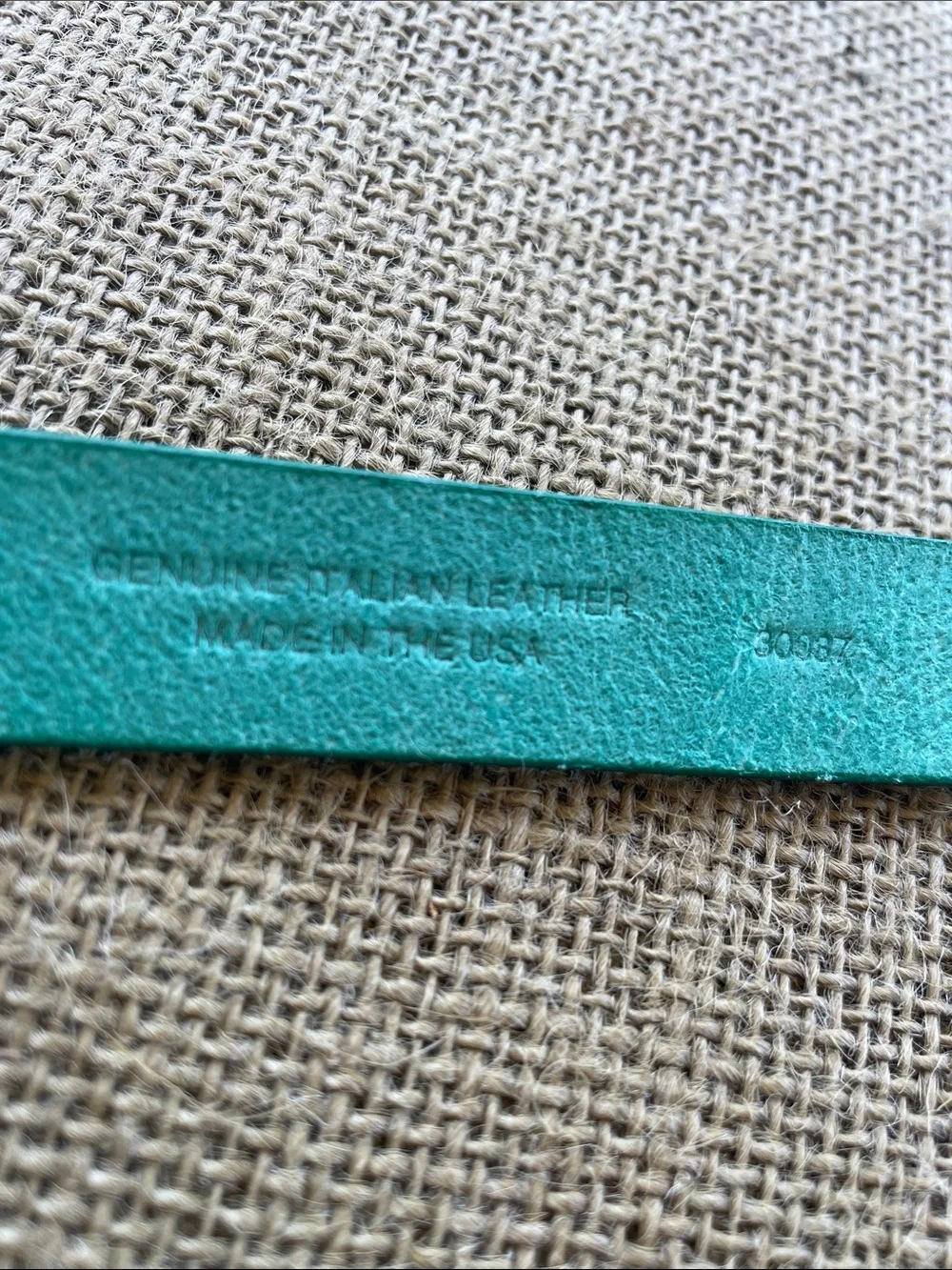 J. Crew Green Leather Belt with Gold Buckle - Picture 4 of 8